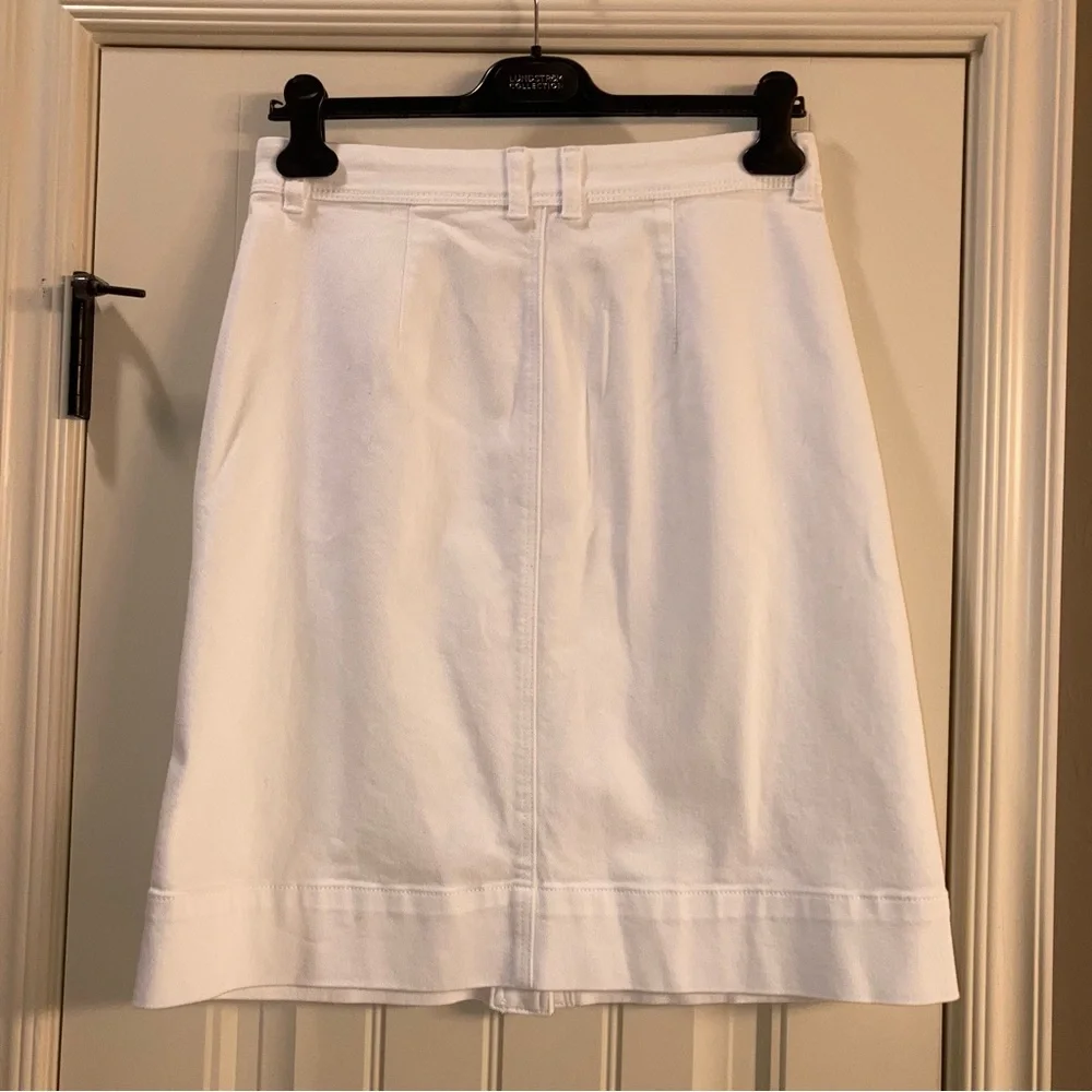 White Denim Ann Taylor Factory Skirt - Picture 2 of 4